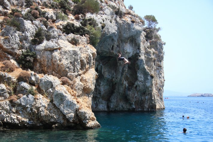 Kliff Jumping Kitesurfing Kos, explore the Kos