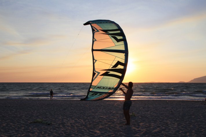 sunset Kitesurfen Kos