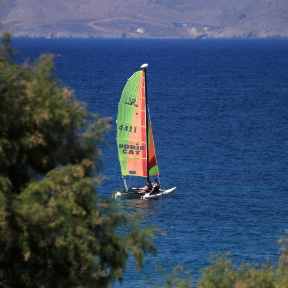 Segeln mit dem Katamaran in Mastichari