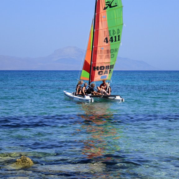 Katamaran Segeln in Mastichari, Kos